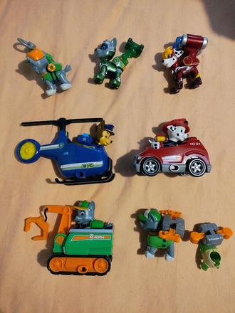 Postavičky a vozidla paw patrol, 