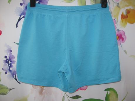 Modré bavlněné šortky, teplákovina, tcm,s