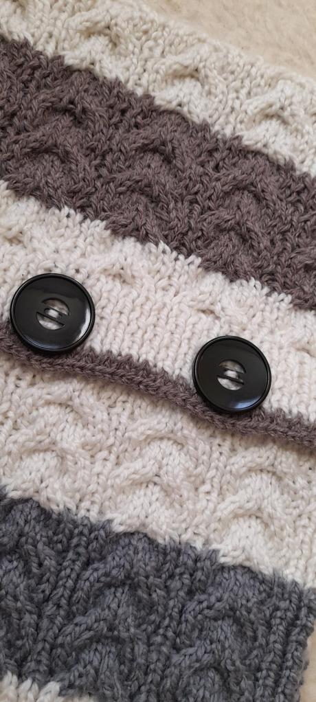 Pletený povlak na polštář chunky knit, 