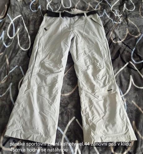 Zimní sportovní kalhoty 44, xl