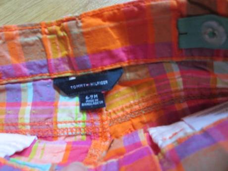 Luxusní kárované kraťasy, tommy hilfiger,74