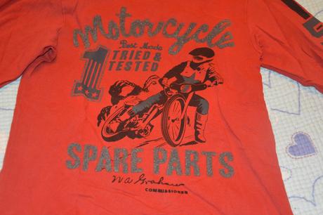 110 116 triko dlouhý rukáv s potiskem, h&m,116