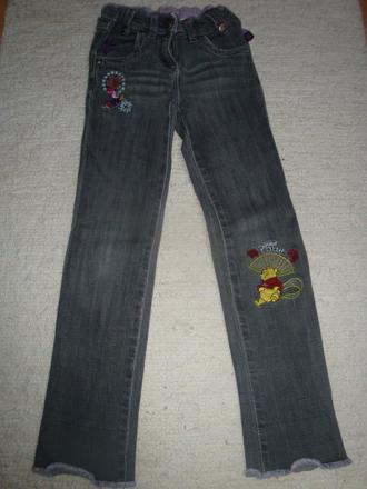 Džíny pro holčičky - sv. černé, vel. 104, c&a,104