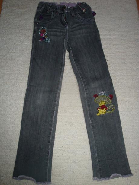 Džíny pro holčičky - sv. černé, vel. 104, c&a,104