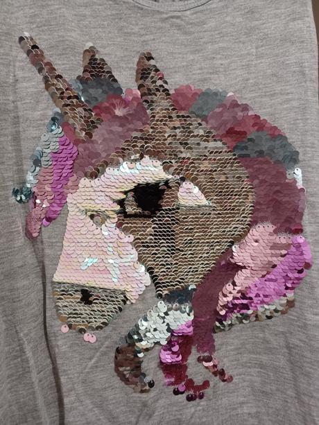 Tílko s jednorožcem unicorn, h&m,164