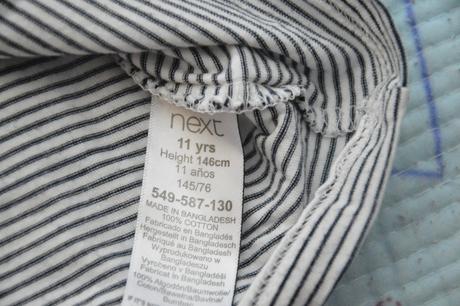 140 146 next bavlněné prouhaté triko s kanýrky, next,140