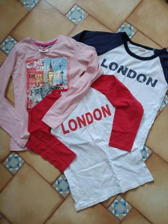 3x tričko, 122–134