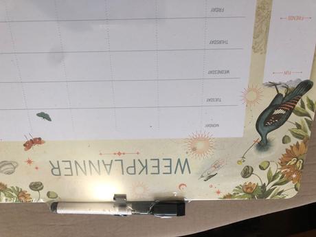 Magnetycka tabule plánovací přehled na týden,