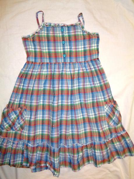 Krásné  káro šaty 140/146, marks & spencer,140