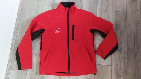 Pánská červená soft. bunda s, s