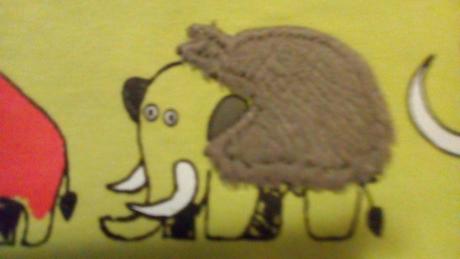 Triko s mamuty, topomini,92