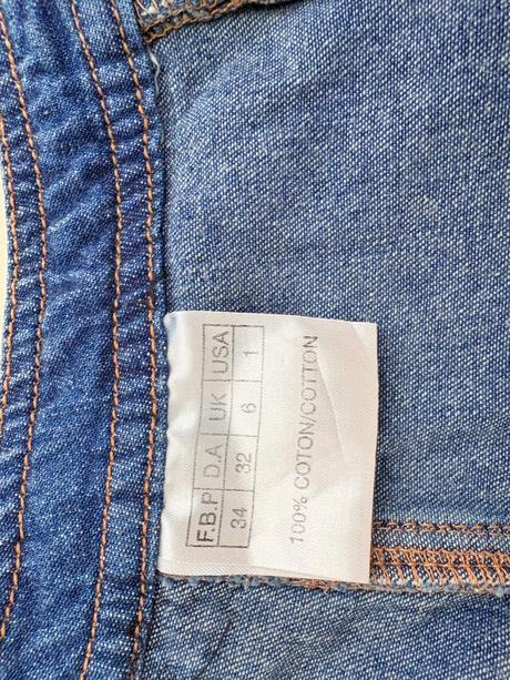 Modrá džínová sukně od 3 suisses ve velikosti s, s