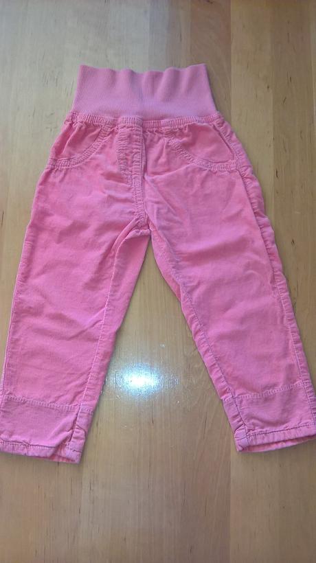Jarní/podzimní manžestrové kalhoty, lupilu,86