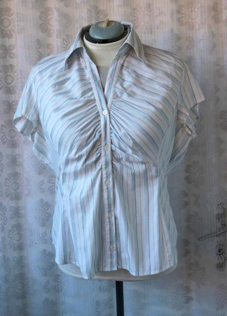 Letní pruhovaná nabíraná halenka next vel.46, next,46