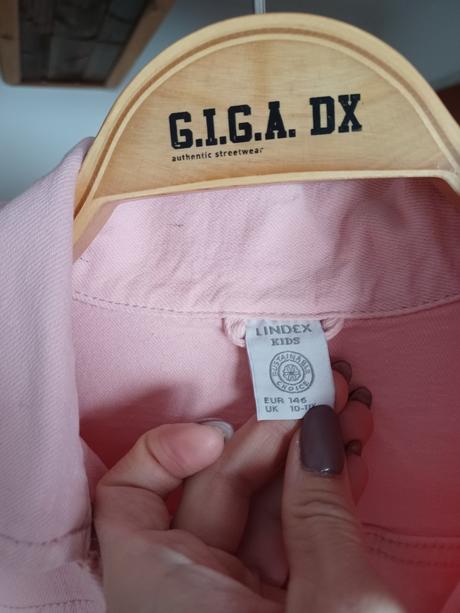Růžová džíska lindex, džínová bunda lindex, lindex,146
