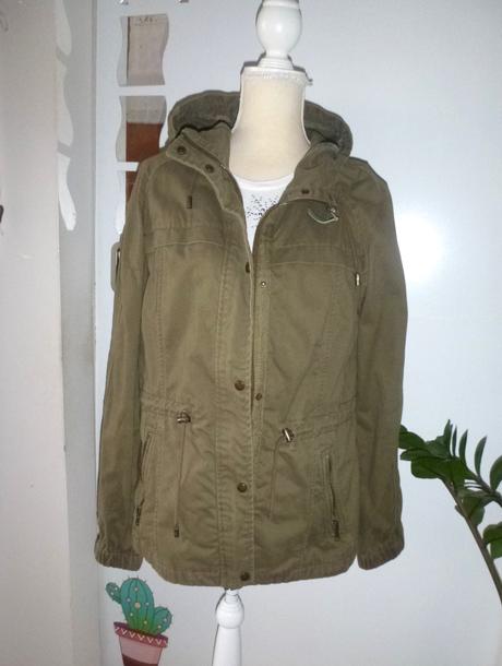 Khaki parka na vel.m-l, l
