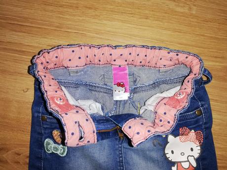 Riflová sukně hello kitty, c&a,104