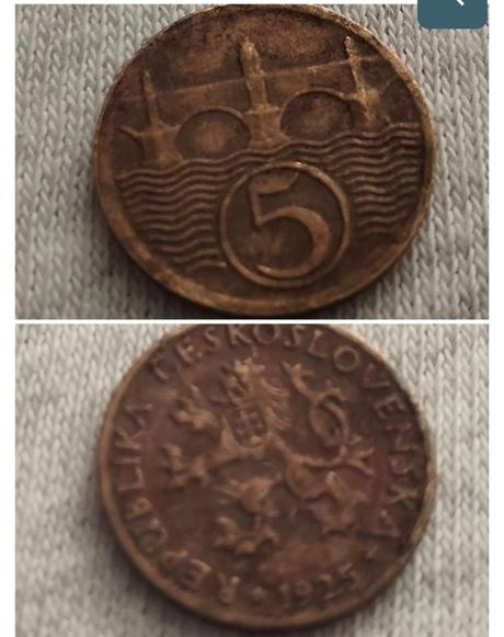 Historické 5ti a 10ti haléře 1922-1938,