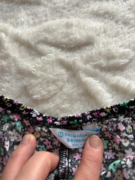 Ob/ tunika/ krátké šaty s květy - v.7/8 let, primark,128