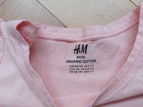 Triko krátký rukáv 98/104, h&m,98