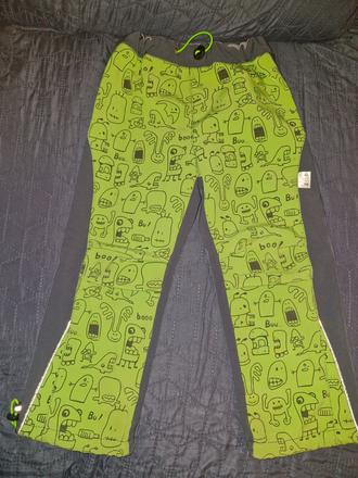 Softshellové zateplené kalhoty příšery vel. 116, 116