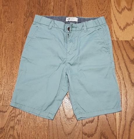 Plátěné kraťásky zelenkavé, 128, l.o.g.g.,128