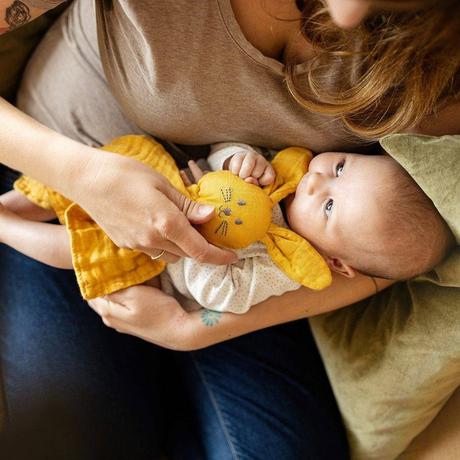 Petite&mars mazlíček bambusový mušelinový hugo 0m+, 