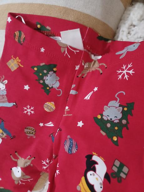 Vánoční komplet h&m se zvířátky, h&m,68