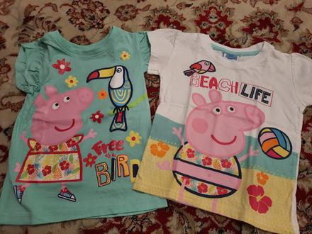 2x tričko peppa pig, 104