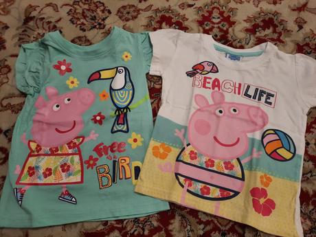 2x tričko peppa pig, 104