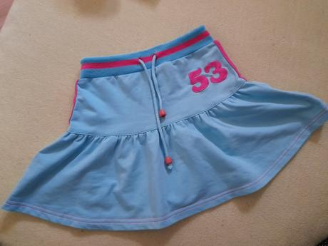 Modrá sukýnka, sukně s číslem, 122