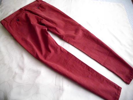 Chino  bordovo červené  l-xl, desigual,l