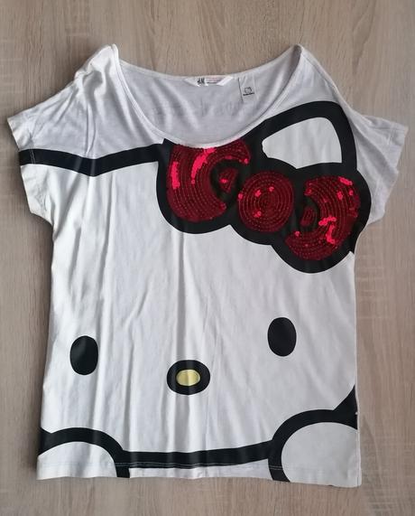 Tričko s hello kitty vel 158 - 164, h&m,158