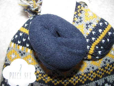 Set - zimní tm.modrá čepice, kulich + rukavice, george,62