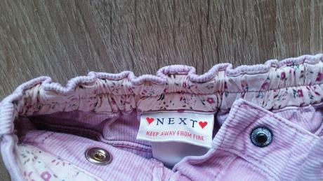 Dívčí manšestrové kalhoty, next,68