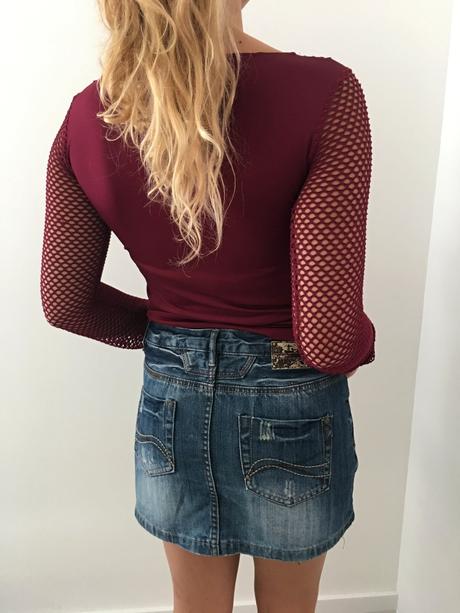 Riflová minisukně, vel. m, m