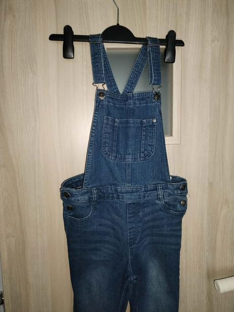 Džínové kalhoty s laclem vel.152, pepperts,152