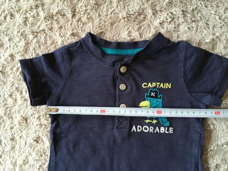 Modré tričko s papouškem, vel. 86, carter's,86