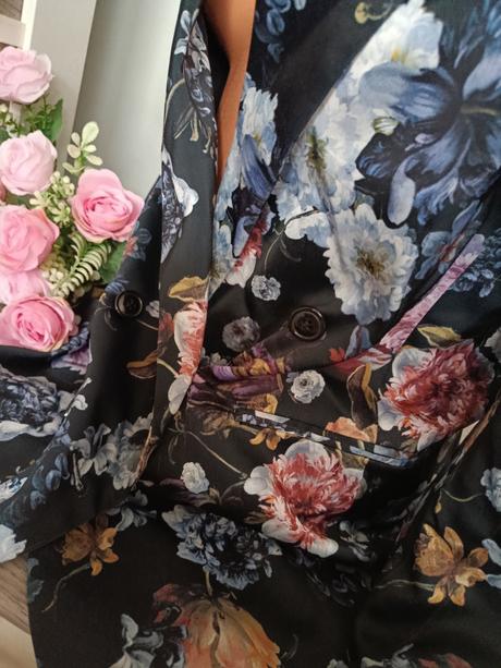 Květované sako, h&m,38