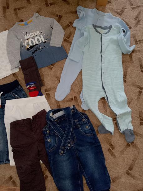 Balík oblečení kluk 74/80, 68–80