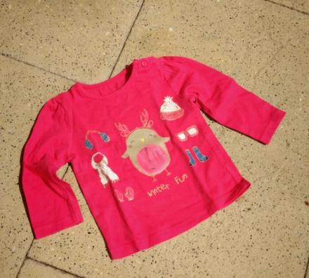 Tričko / triko / dlouhý rukáv se sobíkem, f&f,74