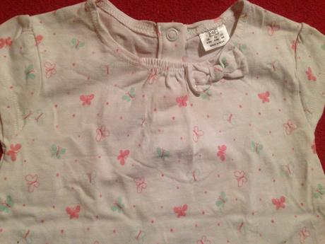 Dívčí tričko - tunička - motýlci, f&f,74