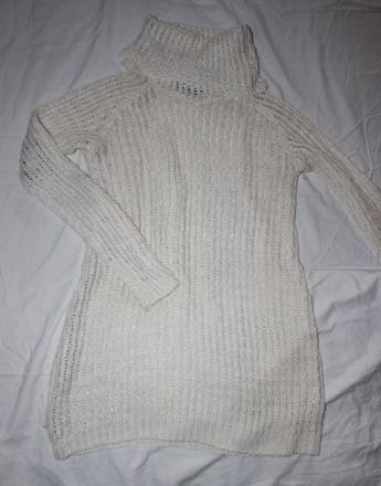 Vb172. parádní vlněný rolák-mini šaty, vel.s, gate,s