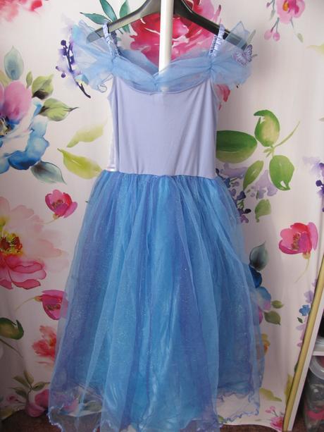 Kostým-krásné modré šaty popelka, cinderella,