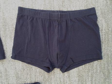 Modré trenky trenýrky boxerky - 3 kusy, 140