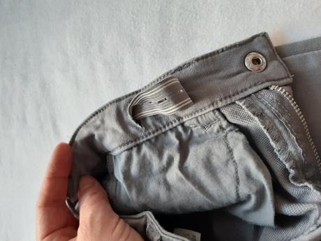 Světle šedé kalhoty, h&m,122