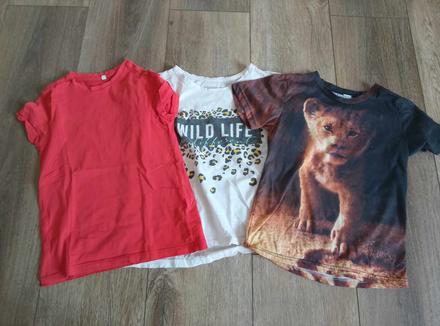 Tři trika vel.134-140, 134