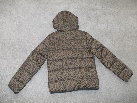 Zimní prošívaná bunda hnědo-černá, vel.158, c&a,158