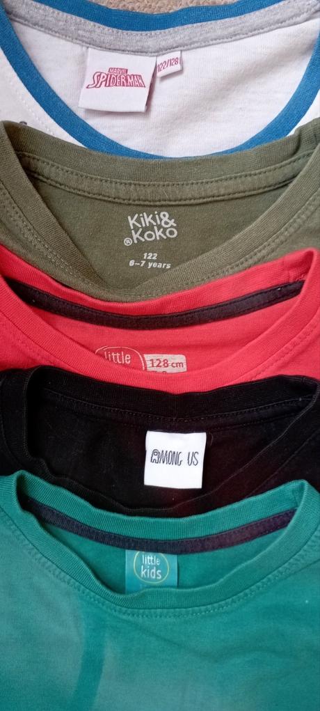 5x tričko vel."122-128", marvel,122