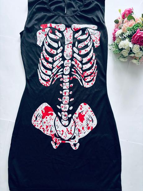 An8/ kostým kostlivka - v.cca 9/10 let, 